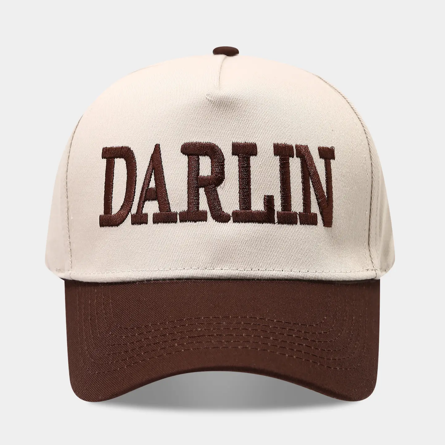 2025 Autumn Letter Patchwork Baseball Cap Beige Blue Men Women