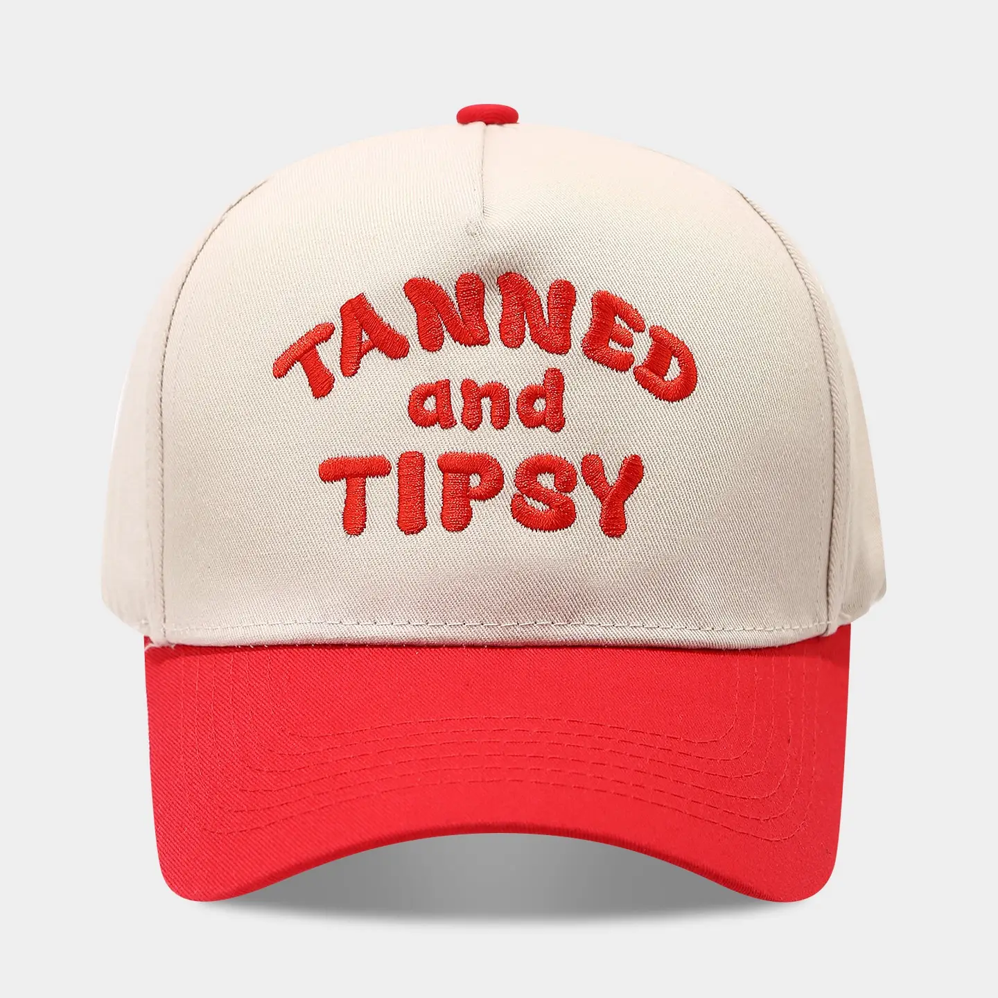 2025 Autumn Letter Patchwork Baseball Cap Beige Blue Men Women