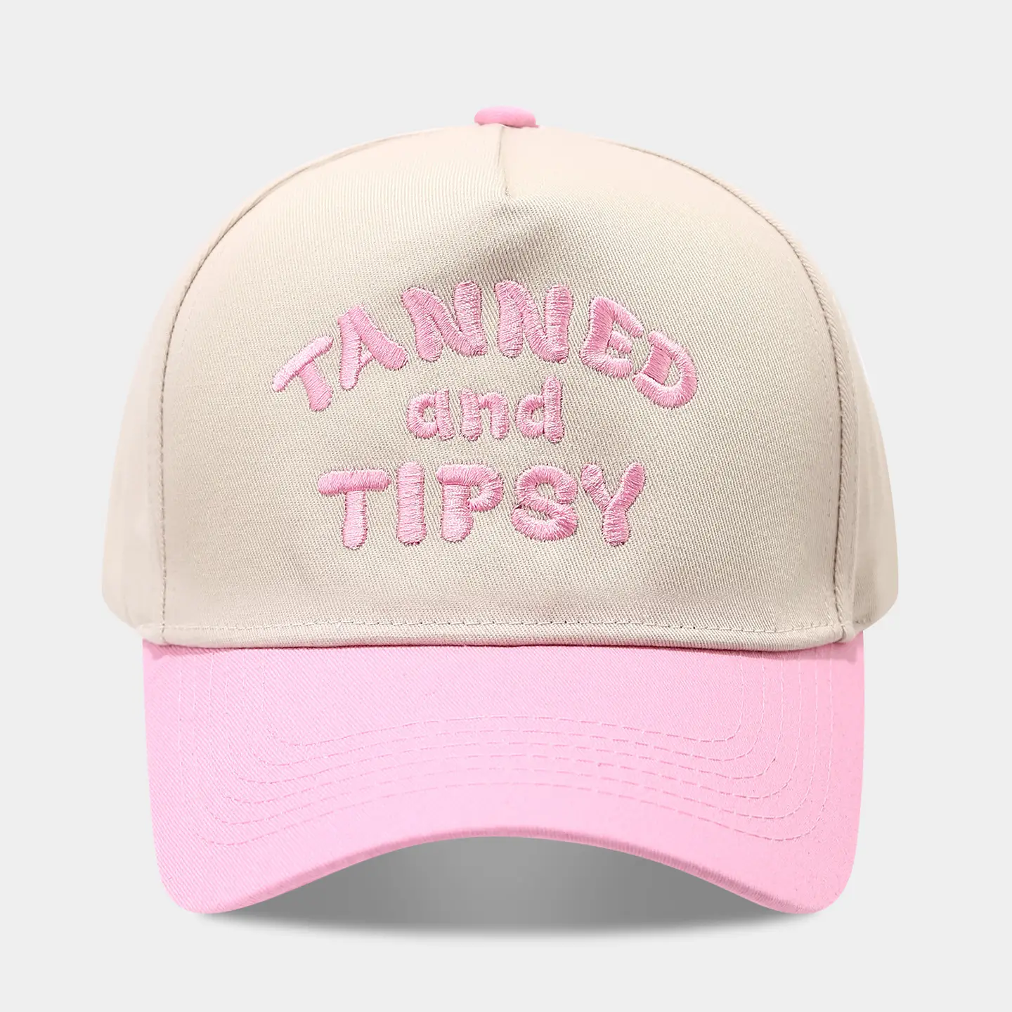 2025 Autumn Letter Patchwork Baseball Cap Beige Blue Men Women