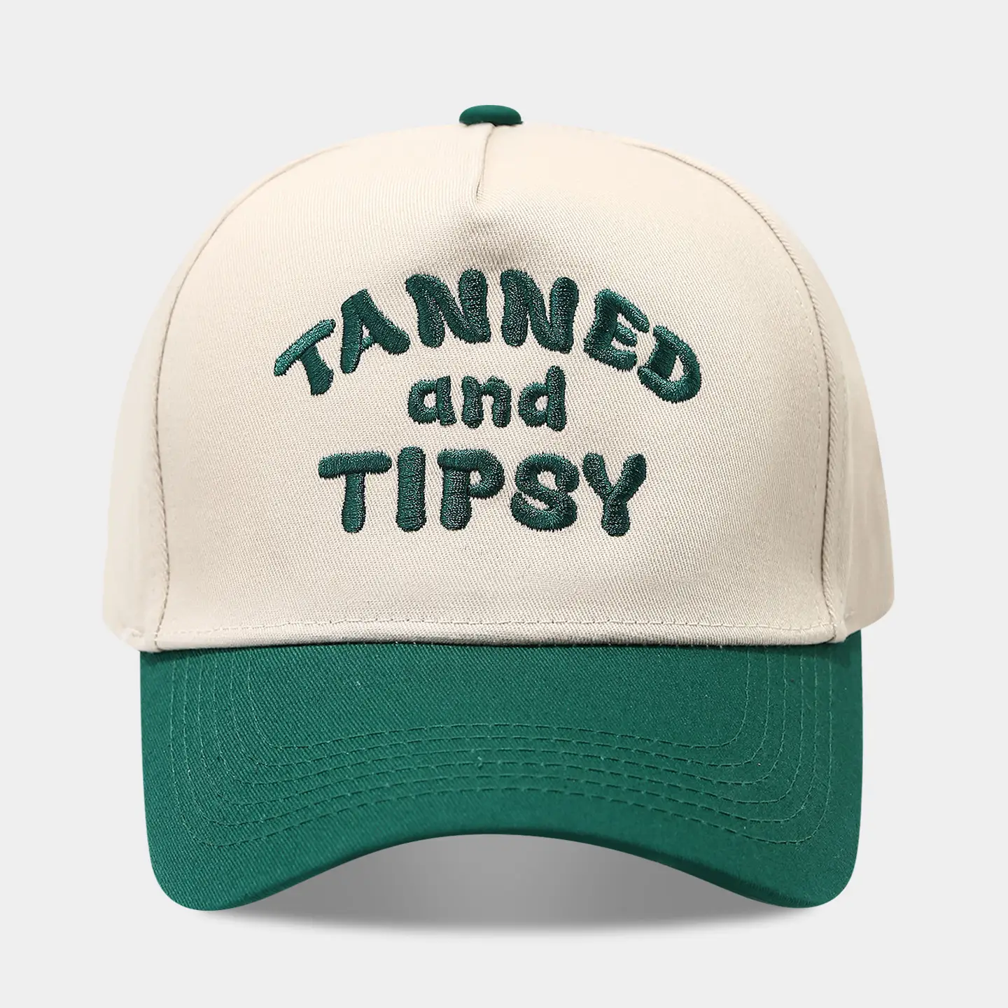 2025 Autumn Letter Patchwork Baseball Cap Beige Blue Men Women