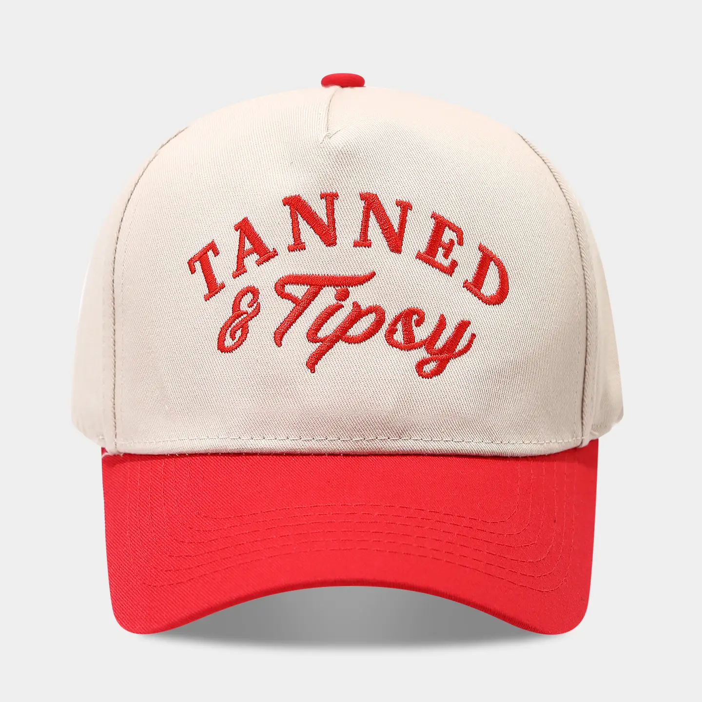 2025 Autumn Letter Patchwork Baseball Cap Beige Blue Men Women