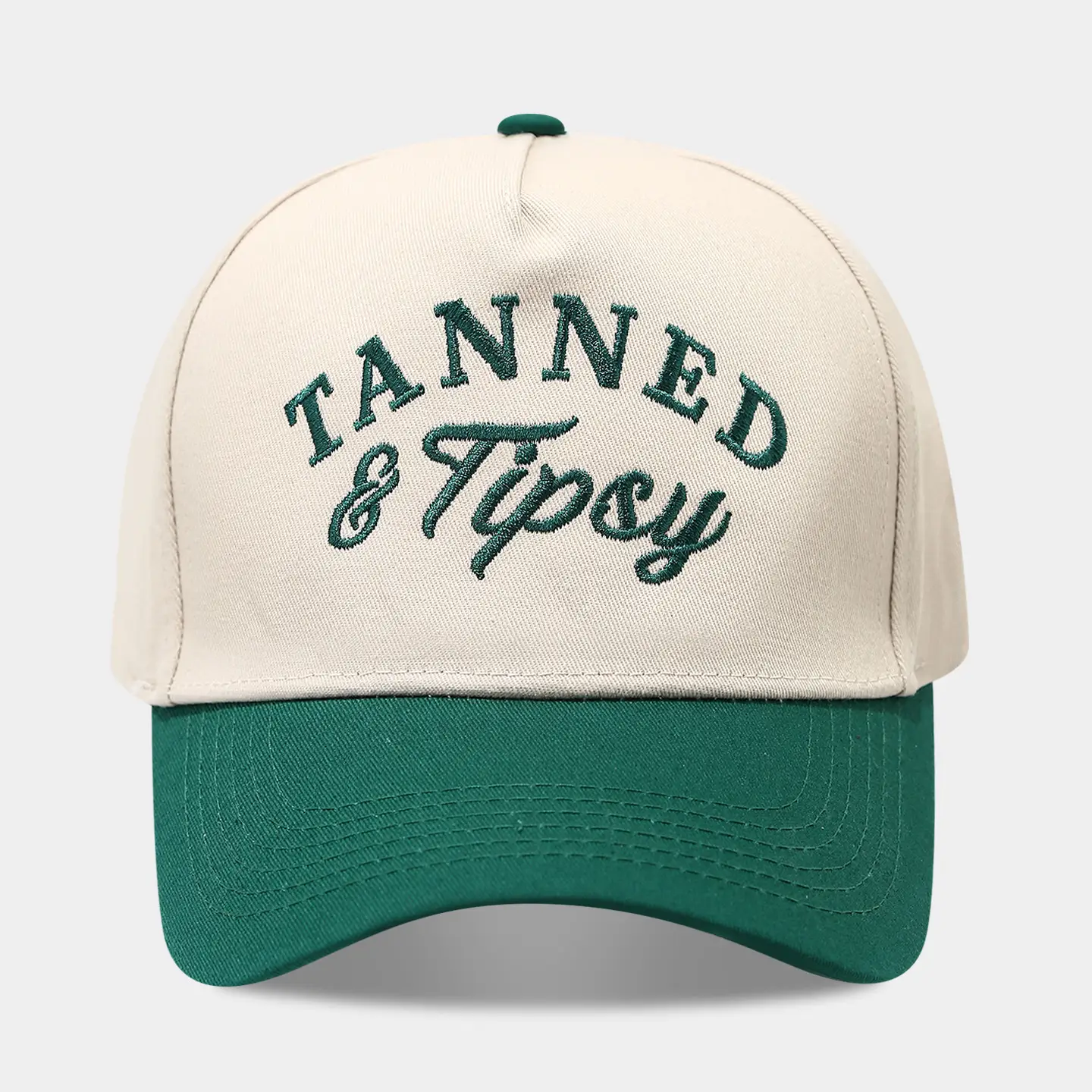 2025 Autumn Letter Patchwork Baseball Cap Beige Blue Men Women