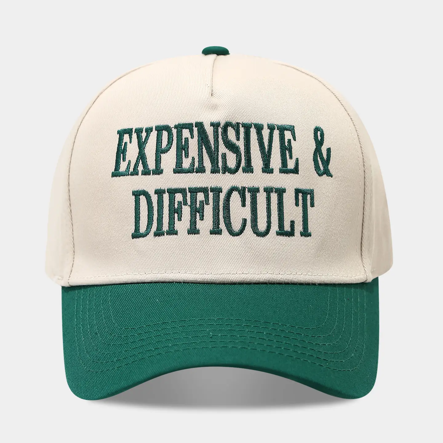 2025 Autumn Letter Patchwork Baseball Cap Beige Blue Men Women