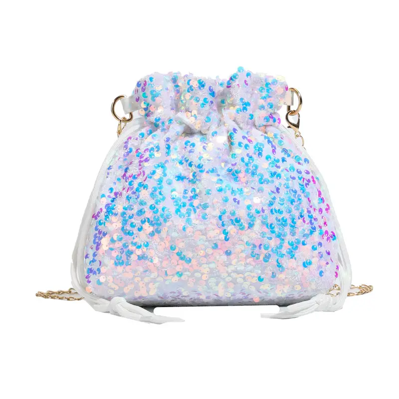 Women Sequined Drawstring Bucket Bag 2025 New Fashion - Image 9