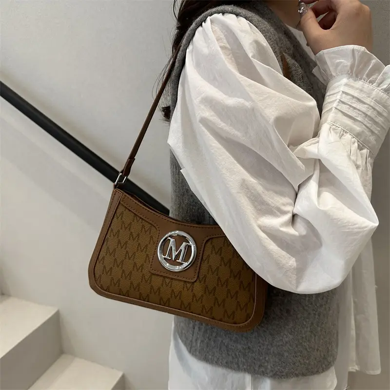 M Logo Textured Shoulder Bag New 2025 - Image 6