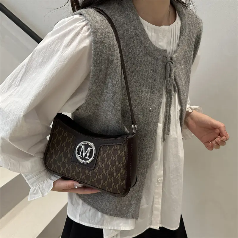 M Logo Textured Shoulder Bag New 2025 - Image 7
