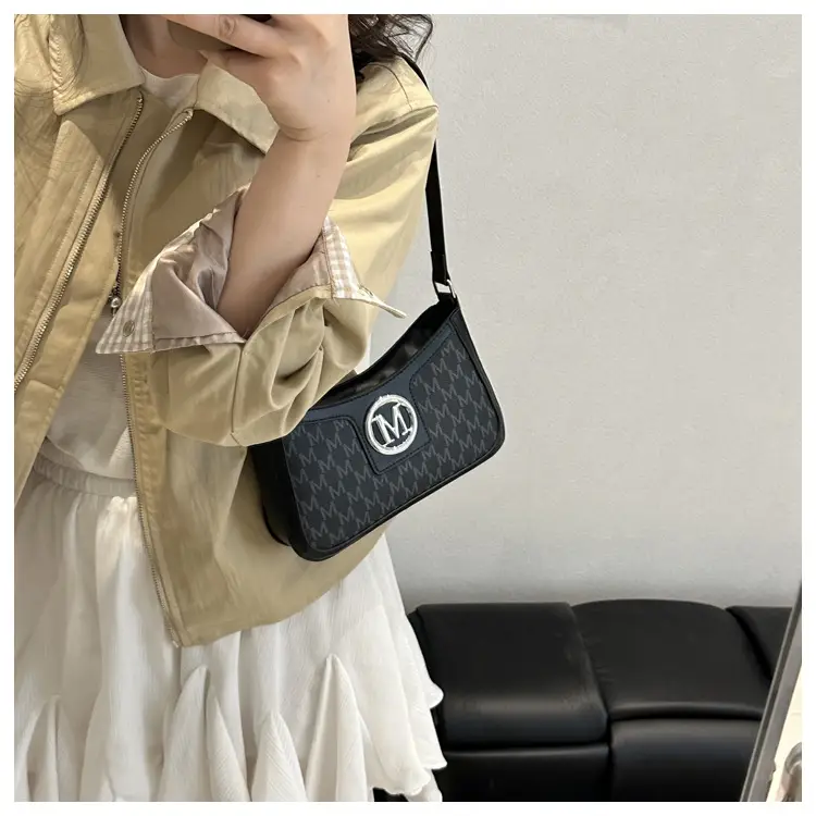 M Logo Textured Shoulder Bag New 2025 — feature 31