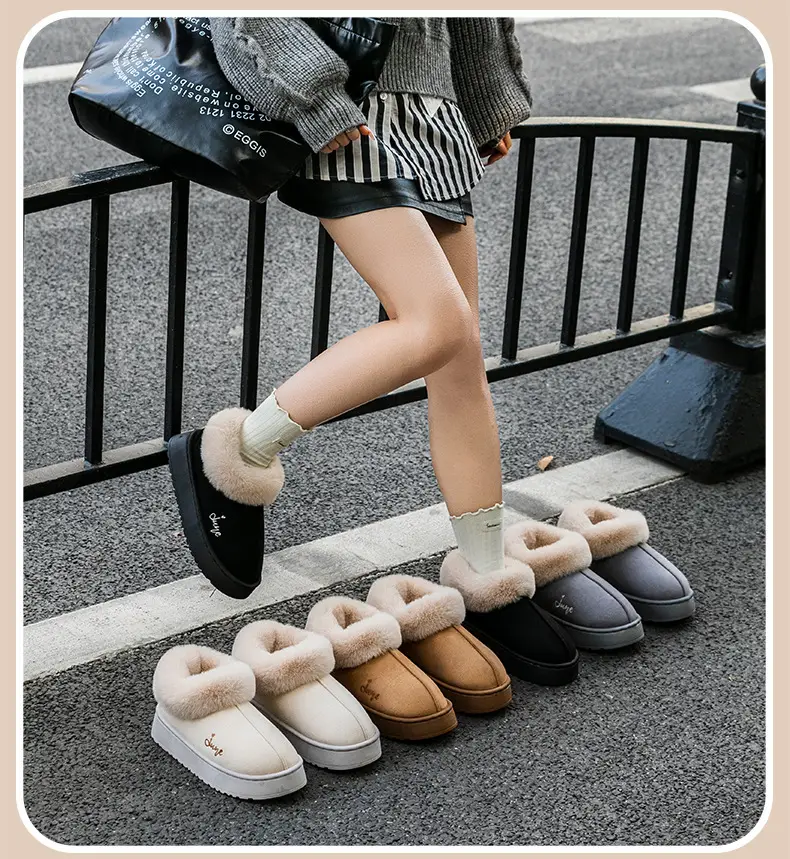Women's Winter Indoor Home Slippers with Warm Plush, Thick-Soled Couple's Maternity Autumn Slippers for Men — feature 27