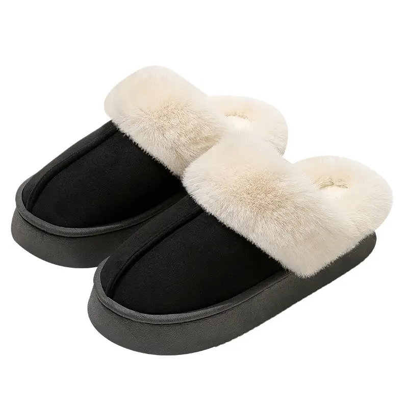 Cotton Slippers for Women Autumn and Winter New Style Indoor Home Plush Thick-Soled Warm Birkenstock Slippers Outer Wear Cotton Shoes Wholesale - Image 11