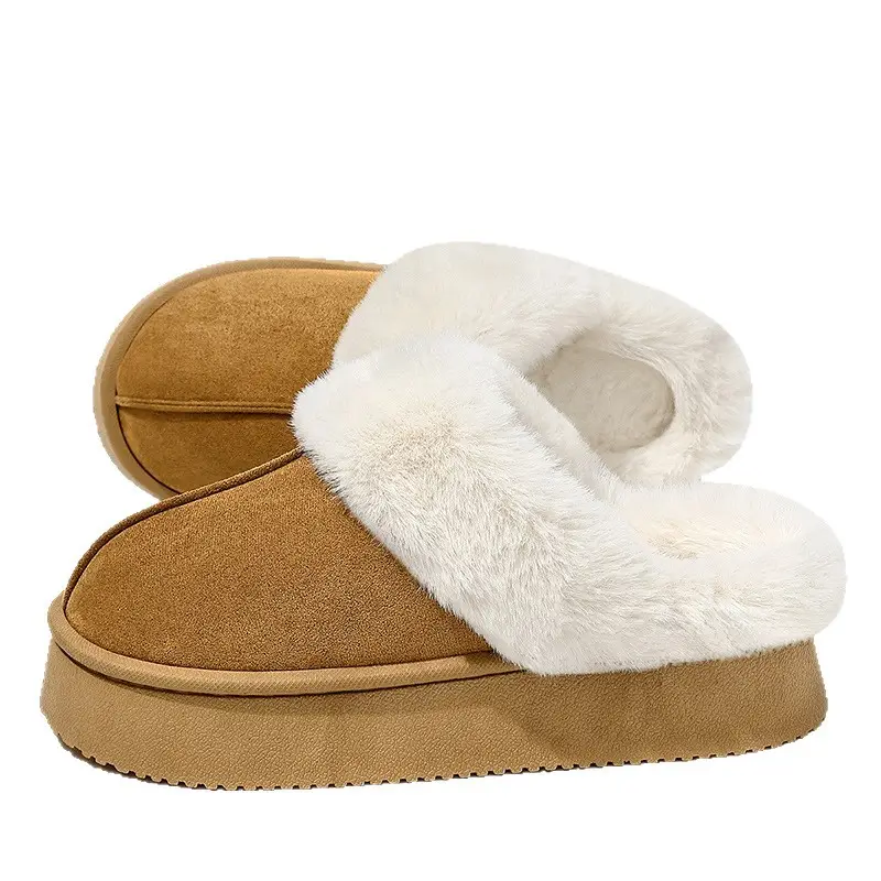 Cotton Slippers for Women Autumn and Winter New Style Indoor Home Plush Thick-Soled Warm Birkenstock Slippers Outer Wear Cotton Shoes Wholesale - Image 12