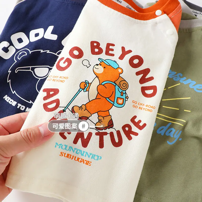 Pure Cotton Printed Long Sleeve T-Shirt for Boys Spring Fall - Image 6