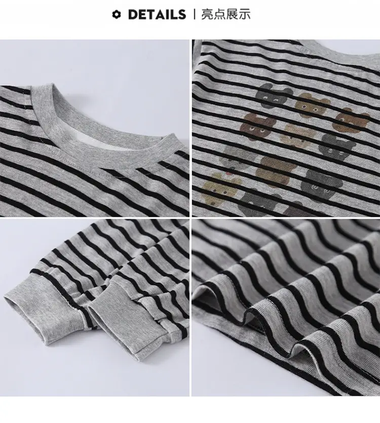 Boys Striped Long Sleeve T-Shirt 2025 Kids Casual Wear — feature 6
