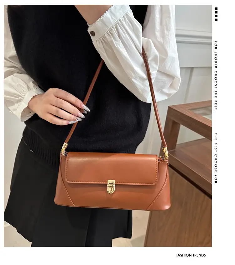 Retro Texture Armpit Bag Women 2025 Summer — feature 1