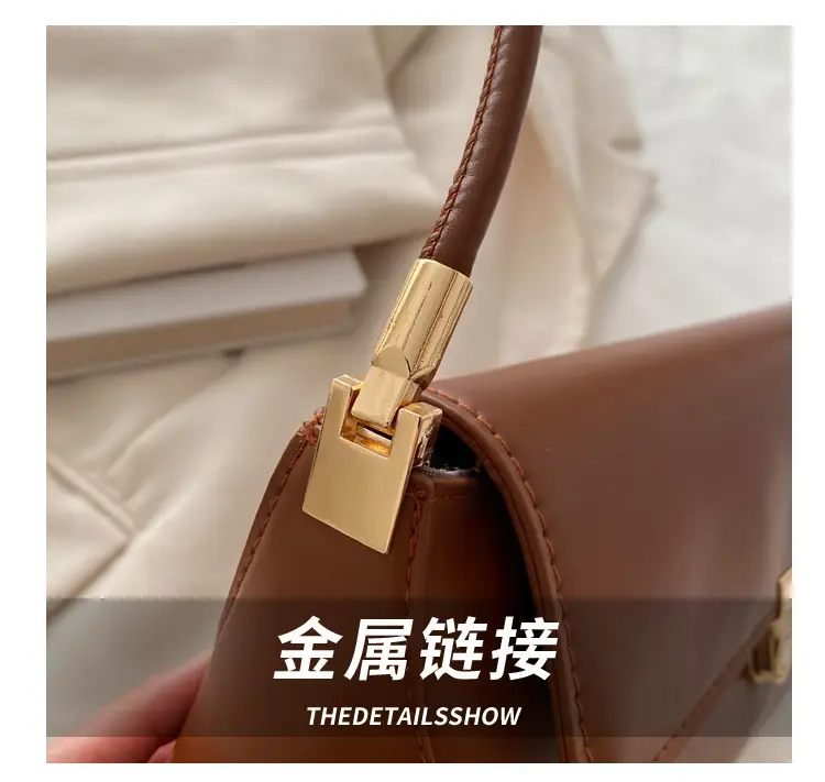Retro Texture Armpit Bag Women 2025 Summer — feature 4