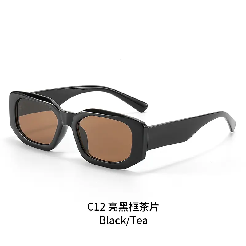 Orange Square Sunglasses with Yellow Lens - Image 8