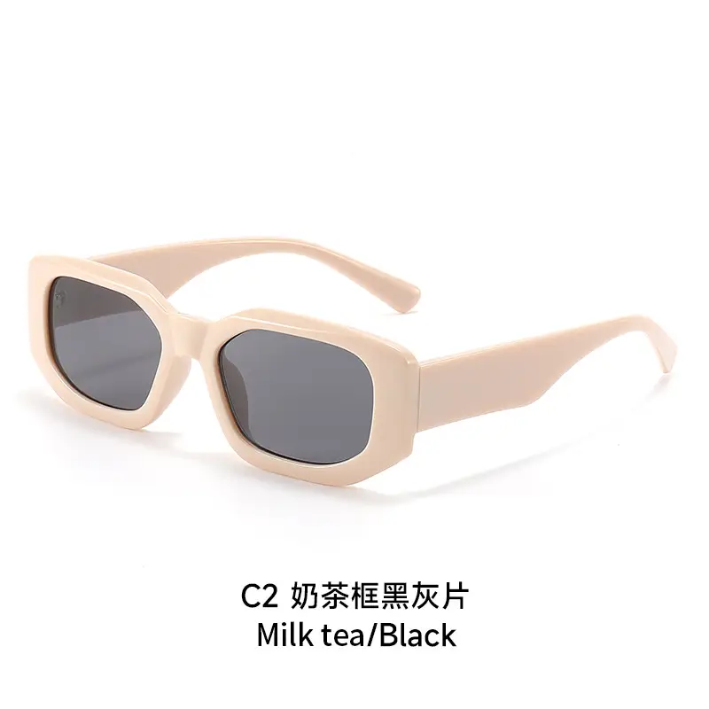 Orange Square Sunglasses with Yellow Lens - Image 2
