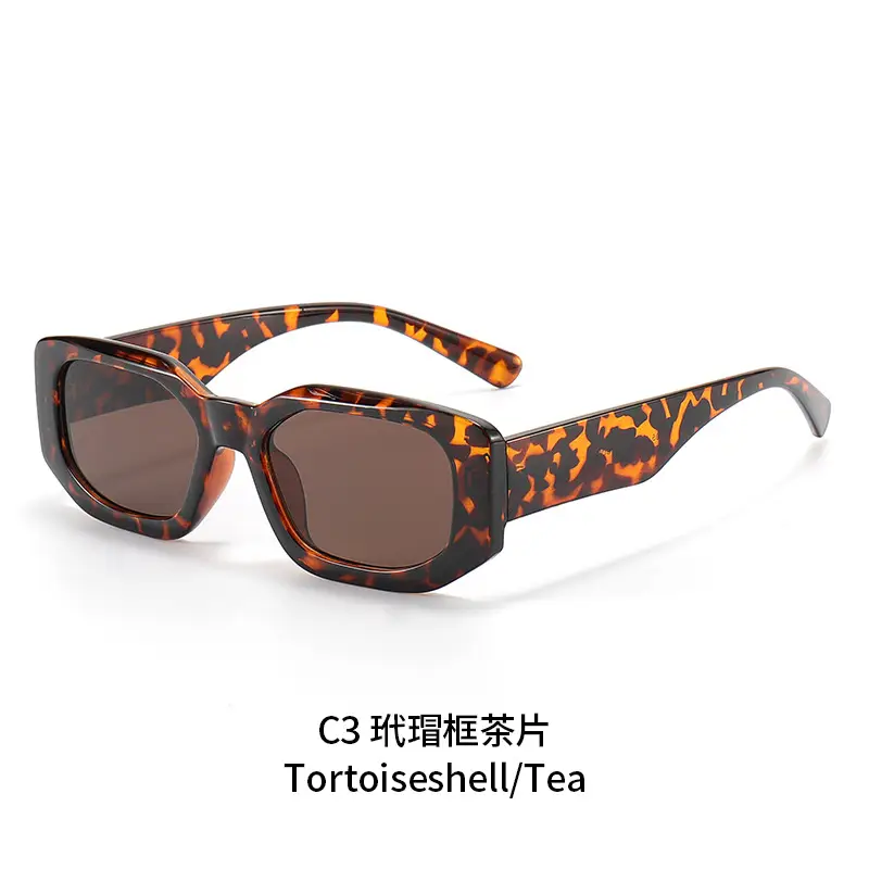 Orange Square Sunglasses with Yellow Lens - Image 3