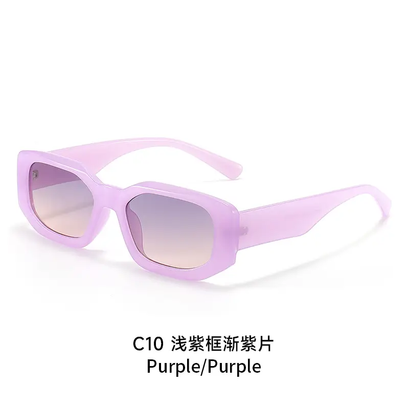 Orange Square Sunglasses with Yellow Lens - Image 7