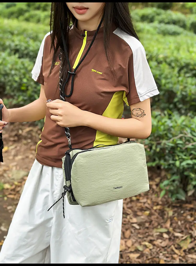 Women's Lightweight Crossbody Bag Tan 2025 — feature 11