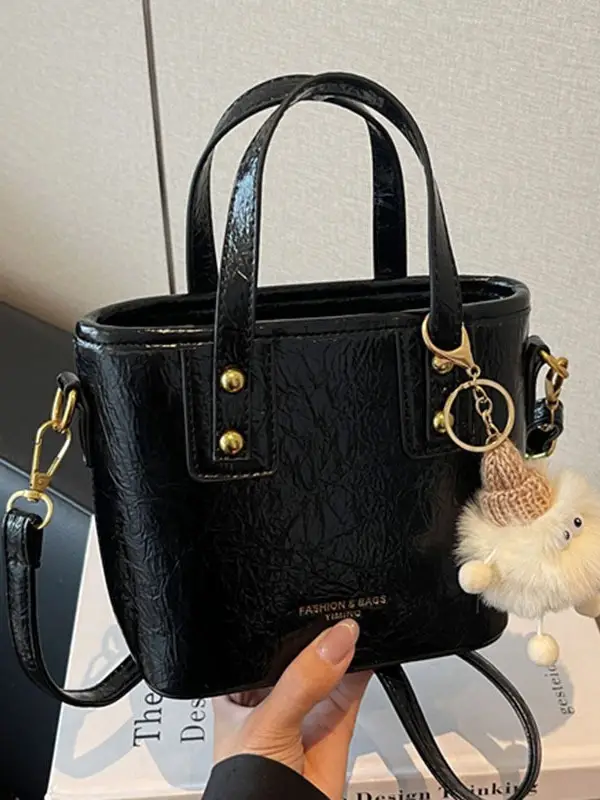 Black Embossed Crossbody Bag for Women 2026 - Image 5