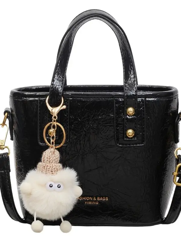 Black Embossed Crossbody Bag for Women 2025 - Image 9
