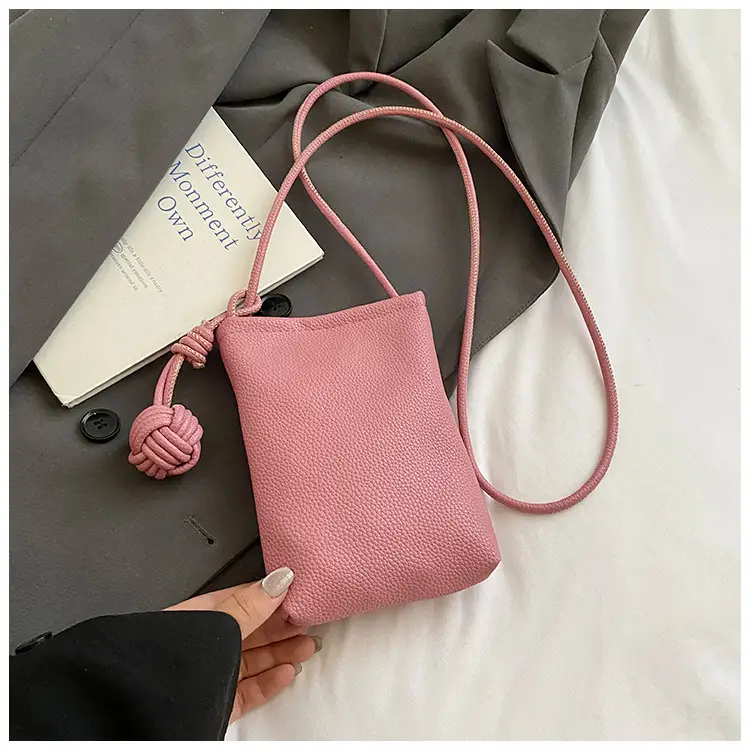 White Textured Mini Shoulder Bag for Women 2025 - Image 2