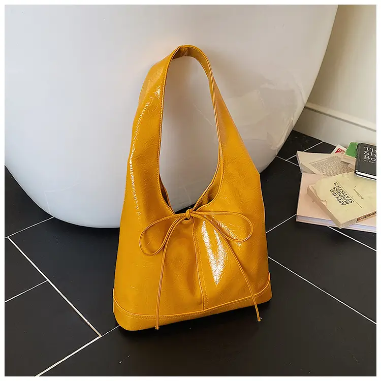 Red Bow Tote Bag for Women Leather Shoulder Bag — feature 29
