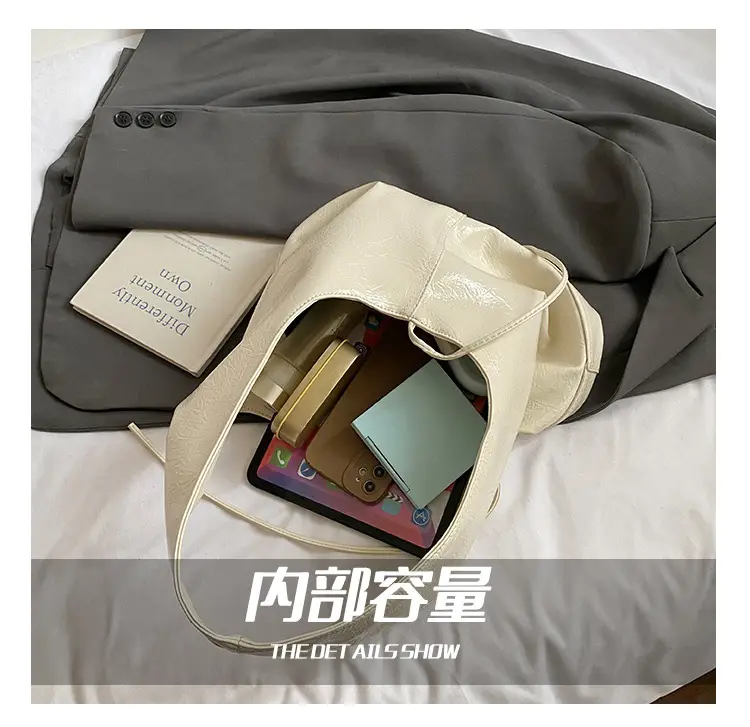Red Bow Tote Bag for Women Leather Shoulder Bag — feature 3