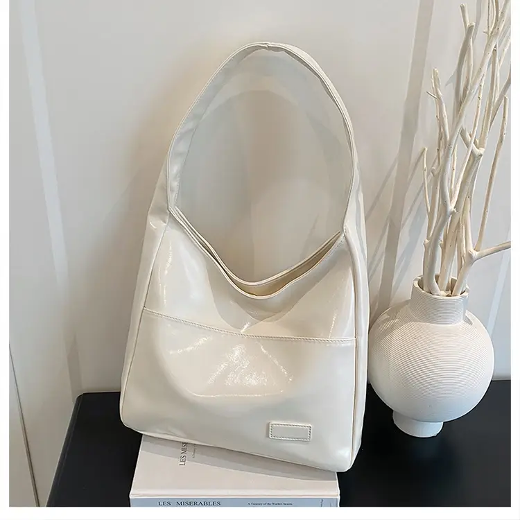 Korean Style Tan Leather Tote Bag for Women — feature 14