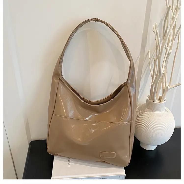 Korean Style Tan Leather Tote Bag for Women — feature 15