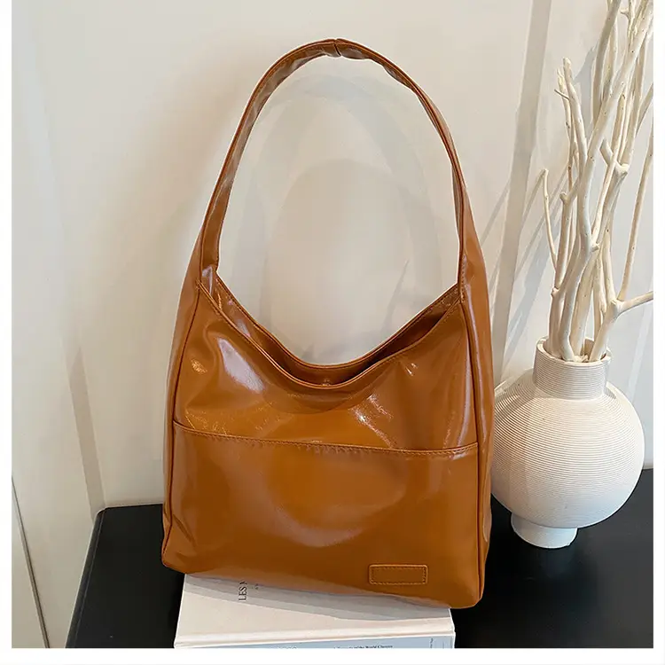 Korean Style Tan Leather Tote Bag for Women — feature 16