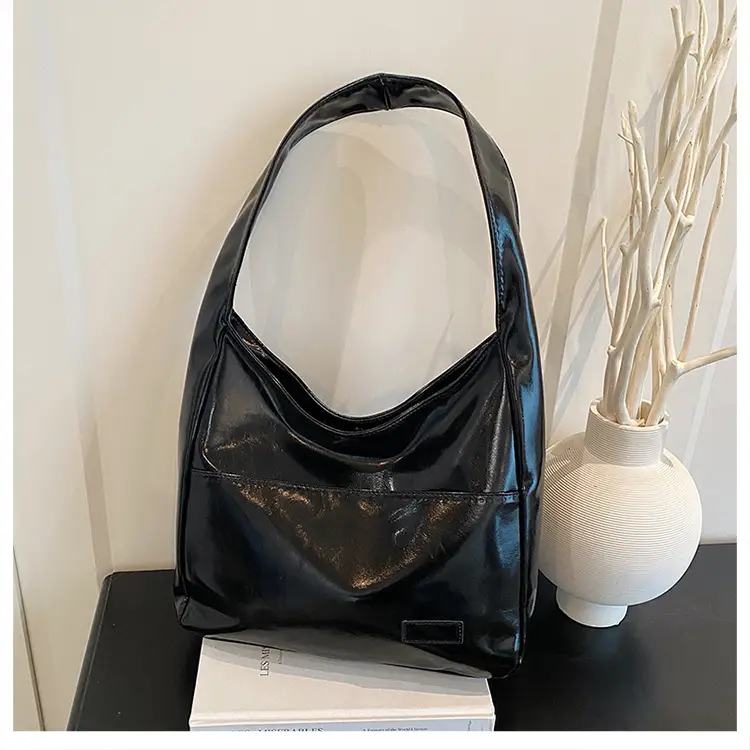 Korean Style Tan Leather Tote Bag for Women — feature 17