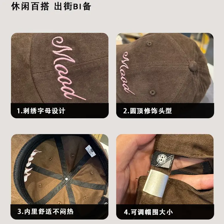 Korean Style Embroidered Baseball Cap for Women 2026 - Image 9