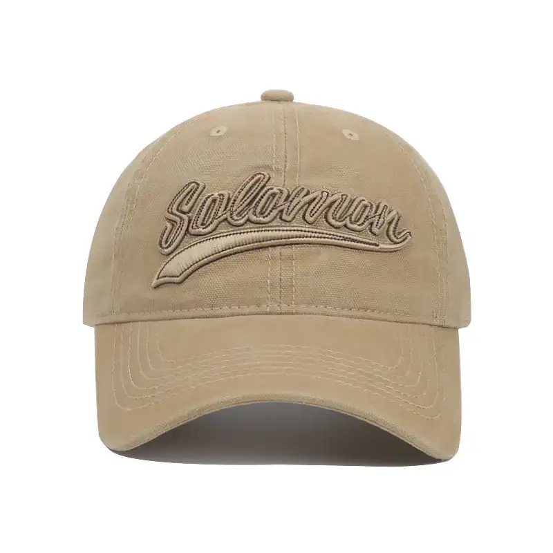 Women's American Style Embroidered Baseball Cap Coffee - Image 11