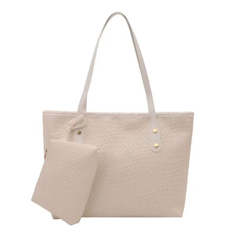 White Korean Style Large Capacity Shoulder Bag 2025 - Image 9