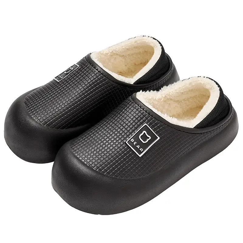 Women Winter Soft Slipper Green Bear Shape - Image 4