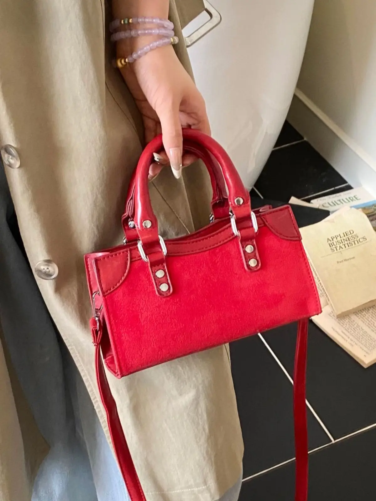 Brown Suede Crossbody Bag for Women
