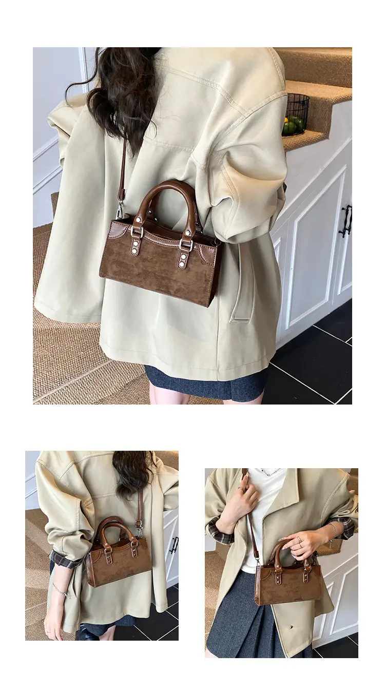 Brown Suede Crossbody Bag for Women — feature 10