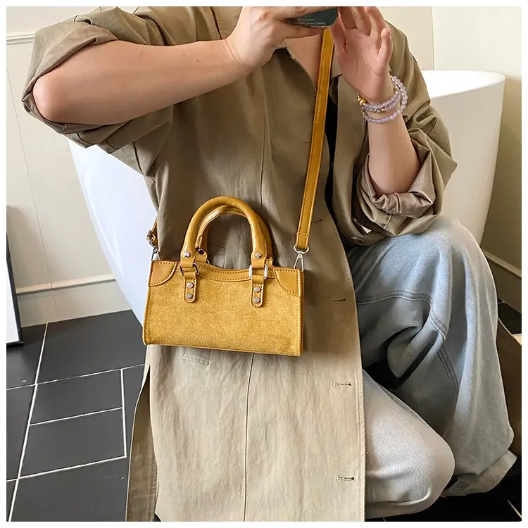 Brown Suede Crossbody Bag for Women — feature 5