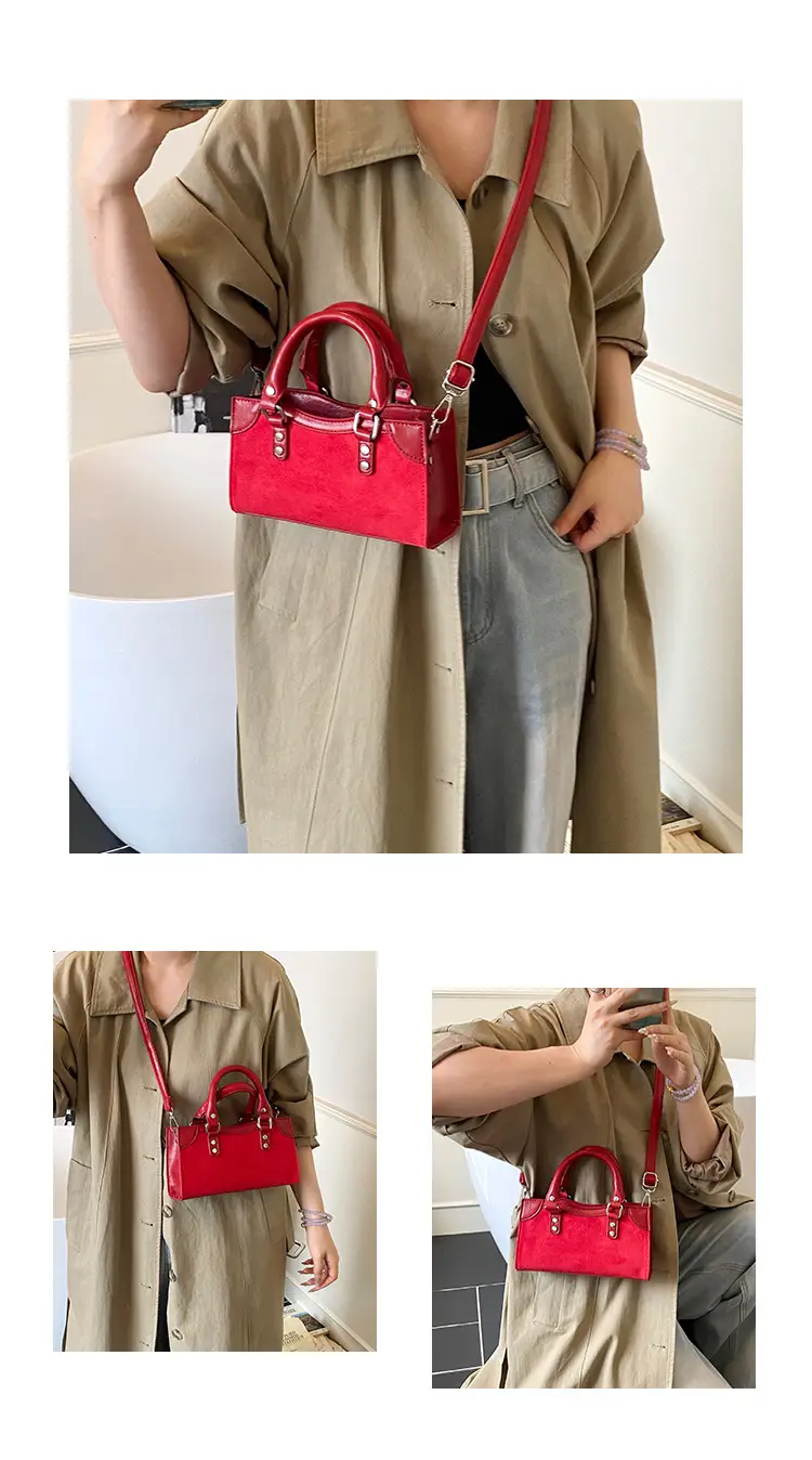 Brown Suede Crossbody Bag for Women — feature 7