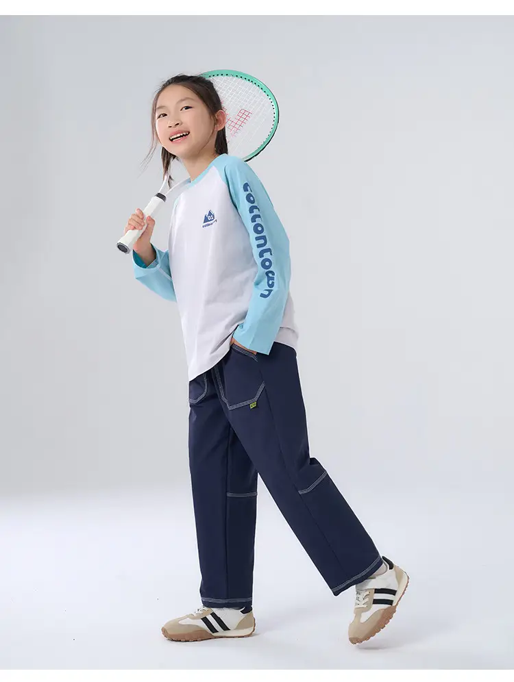 Kids Cotton Quick-Dry T-Shirt Set Green Purple 2025 — feature 15