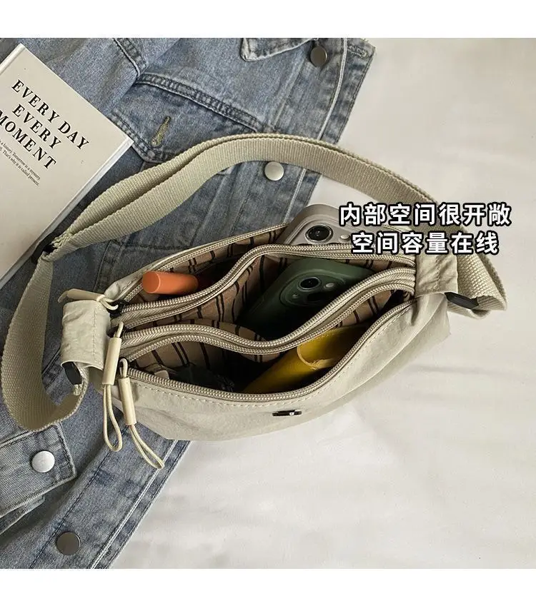 Lightweight Three-Layer Women's Crossbody Bag — feature 7