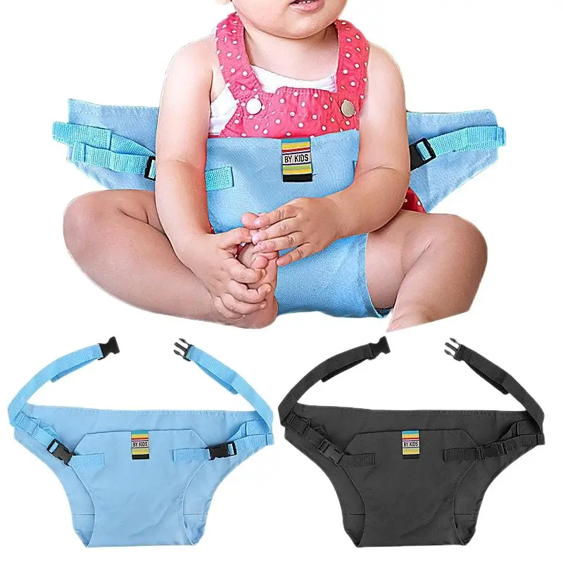Baby High Chair Belt Light Blue Portable Travel Carrier
