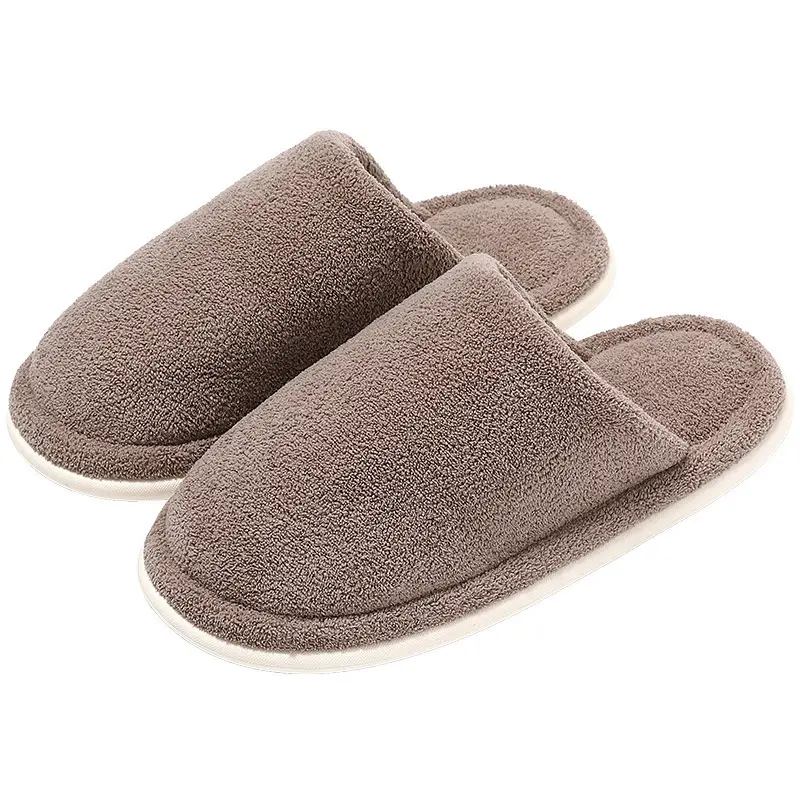 Soft Winter Furry Slippers for Women, Warm Plush, Simple Home Indoor Non-Slip Autumn Cotton Slippers for Men Wholesale - Image 9