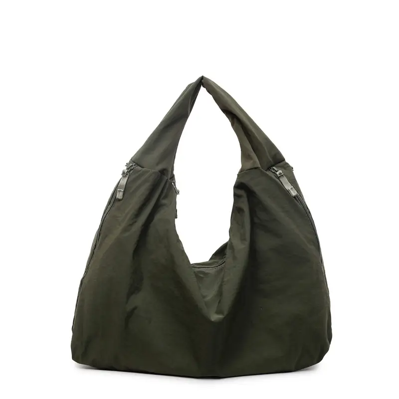 Beige Large Capacity Lazy Style Shoulder Bag - Image 2