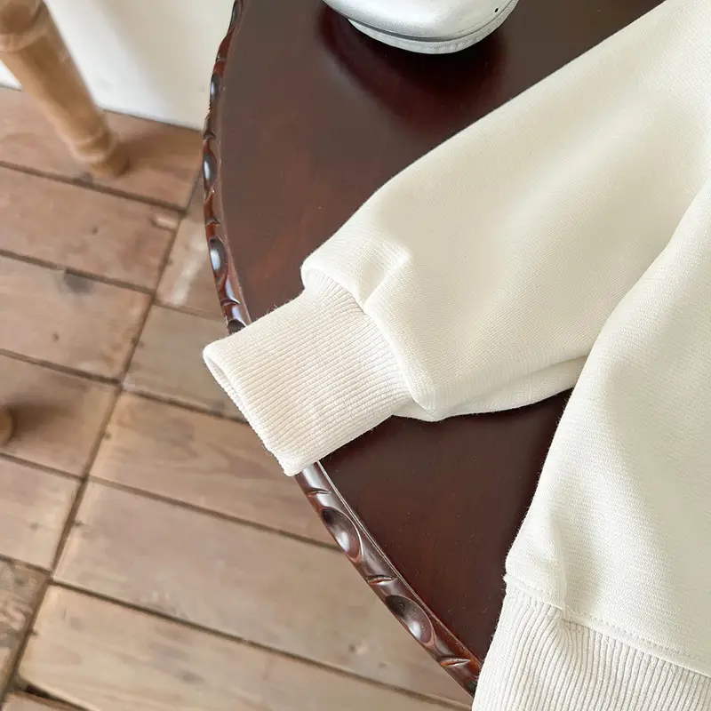 Boys' White Cotton Sweatshirt Long Sleeve Autumn 2025 - Image 4