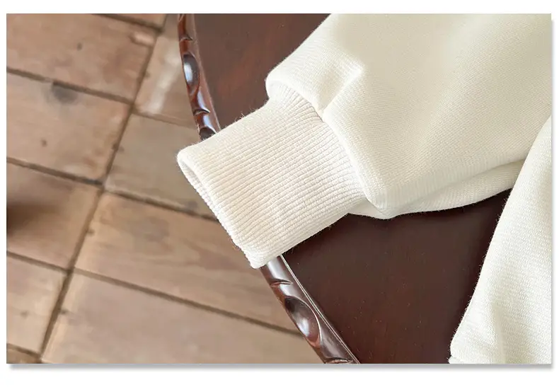 Boys' White Cotton Sweatshirt Long Sleeve Autumn 2025 — feature 11