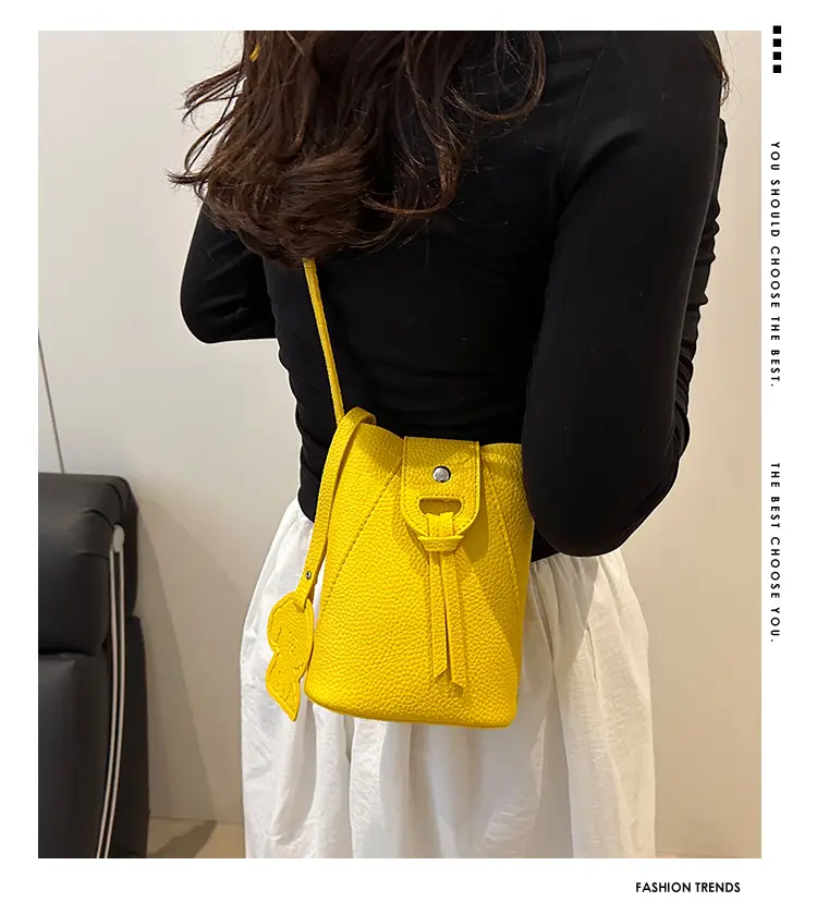 Yellow Mini Crossbody Phone Bag for Women — feature 1