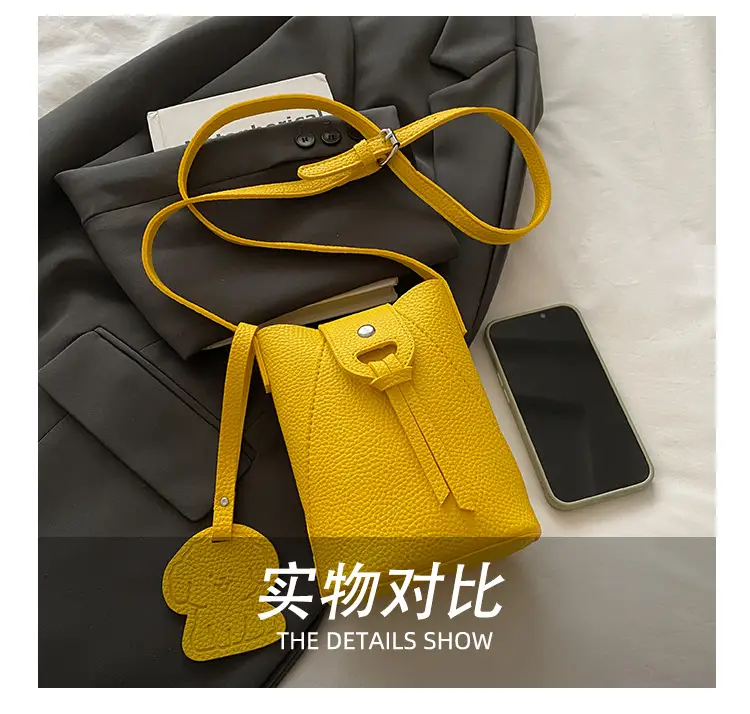 Yellow Mini Crossbody Phone Bag for Women — feature 10