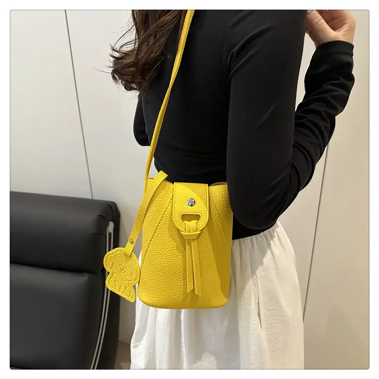 Yellow Mini Crossbody Phone Bag for Women — feature 17